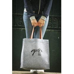 Bolsa Pénélope Feutre Gris / negro