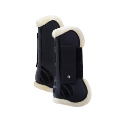 Protectores de Tendón con Forro Polar Caliber Horze Negro Protectores de Tendón con Forro Polar Caliber Horze Negro