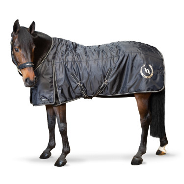 Manta Back on Track Millie Stall 200g Negro Manta Back on Track Millie Stall 200g Negro