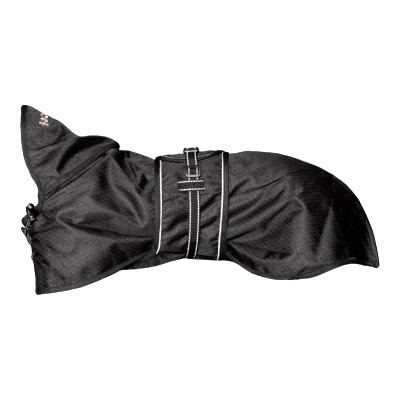 Abrigo impermeable para perros Back on Track Negro