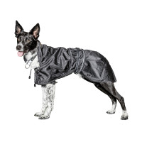Abrigo impermeable para perros Back on Track Negro
