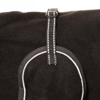 Abrigo de forro polar para perro Back on Track Supreme Negro