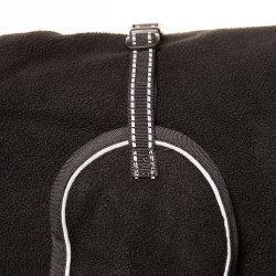 Abrigo de forro polar para perro Back on Track Supreme Negro