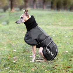 Abrigo para perro Back on Track Whippet Negro