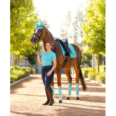 Mantilla LeMieux Loire Classic Dressage Square Azul celeste Mantilla LeMieux Loire Classic Dressage Square Azul celeste