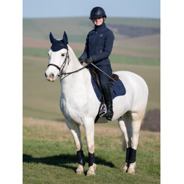 Mantilla LeMieux ProSport Suede GP Square Azul marino