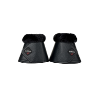 Campanas LeMieux de piel de oveja y piel sintética Negro Campanas LeMieux de piel de oveja y piel sintética Negro