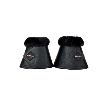 Campanas LeMieux de piel de oveja y piel sintética Negro