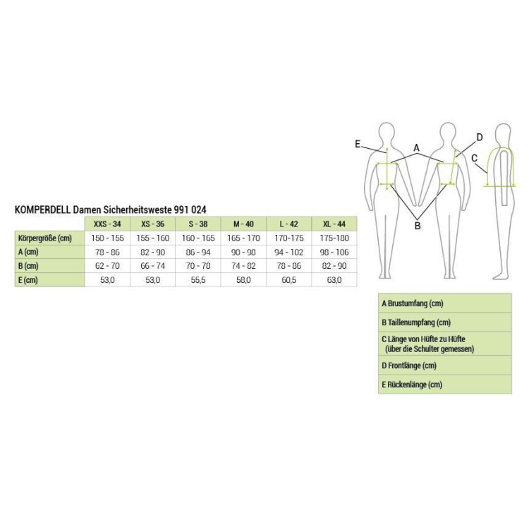Protector de espalda Komperdell FlexFit señoras Protector de espalda Komperdell FlexFit señoras