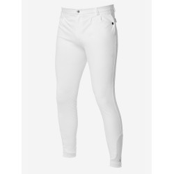 LeMieux Hombres Elite Classic Breech plisado Blanco
