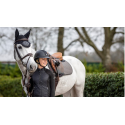 LeMieux Self-Cool Grip Euro Jump Gris