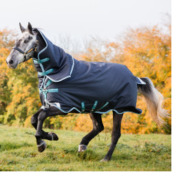 Manta Horseware Amigo® Bravo 12 Plus 250g 1200D Azúl marino / aqua