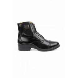 Botines de Cuero con CordonesDelanteros para Mujer Jupiter B Vertigo Negro Botines de Cuero con CordonesDelanteros para Mujer Jupiter B Vertigo Negro