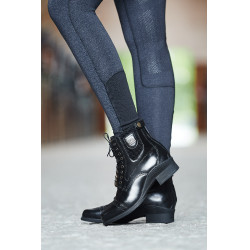 Botines de Cuero con CordonesDelanteros para Mujer Jupiter B Vertigo Negro Botines de Cuero con CordonesDelanteros para Mujer Jupiter B Vertigo Negro