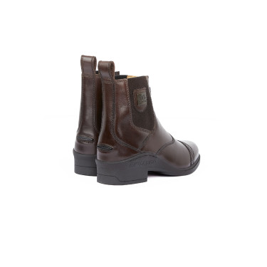 Botines de Cuero con CremalleraDelantera para Mujer Saturn B Vertigo Marrón oscuro