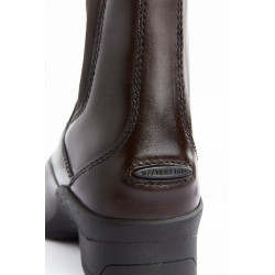 Botines de Cuero con CremalleraDelantera para Mujer Saturn B Vertigo Marrón oscuro