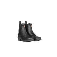 Botas Jodphur de cuero rosa Horze con cremallera frontal Negro