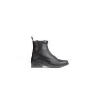 Botas Jodphur de cuero rosa Horze con cremallera frontal Negro Botas Jodphur de cuero rosa Horze con cremallera frontal Negro