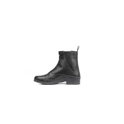 Botas Jodphur de cuero rosa Horze con cremallera frontal Negro