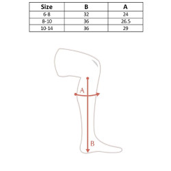 Polainas de Cuero para Adolescentes Ronda Horze Negro