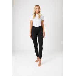 Mallas de Equitación con Asiento Completo de Siliconapara Mujer Madison Horze Negro