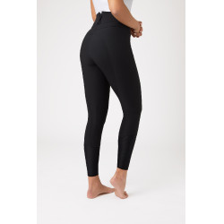 Pantalones de Montar Ligeros Elásticos con Refuerzo de Rodilla de Cuero para Mujer Angelina Horze Negro Pantalones de Montar Ligeros Elásticos con Refuerzo de Rodilla de Cuero para Mujer Angelina Horze Negro