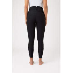 Pantalones de Montar Ligeros Elásticos con Refuerzo de Rodilla de Cuero para Mujer Angelina Horze Negro Pantalones de Montar Ligeros Elásticos con Refuerzo de Rodilla de Cuero para Mujer Angelina Horze Negro