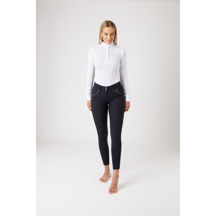 Pantalones de Montar con Cintura Alta de Asiento Completo de Silicona para Mujer Aubrey Horze Pantalones de Montar con Cintura Alta de Asiento Completo de Silicona para Mujer Aubrey Horze