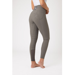 Pantalones de Montar con Cintura Alta de Asiento Completo de Silicona para Mujer Desiree Horze Gris oscuro Castle Rock