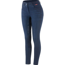 Pantalón B Vertigo Elle Full Seat Denim con grip de silicona para Mujer Azul oscuro Pantalón B Vertigo Elle Full Seat Denim con grip de silicona para Mujer Azul oscuro