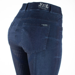 Pantalón B Vertigo Elle Full Seat Denim con grip de silicona para Mujer Azul oscuro Pantalón B Vertigo Elle Full Seat Denim con grip de silicona para Mujer Azul oscuro