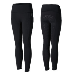 Pantalones de montar de Compresión para Niños con Asiento Completo Gillian Horze Negro