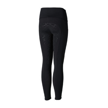 Pantalones de montar de Compresión para Niños con Asiento Completo Gillian Horze Negro