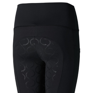 Pantalones de montar de Compresión para Niños con Asiento Completo Gillian Horze Negro