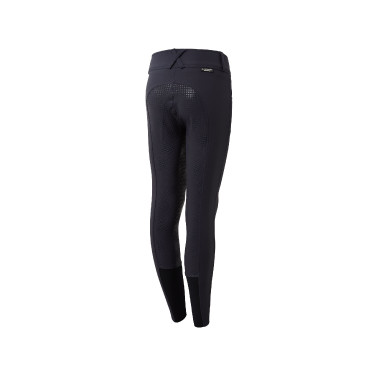 Pantalones de Montar con AsientoCompleto de Silicona para Niños Grand Prix Horze Peacoat azul oscuro