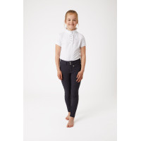 Pantalones de Montar con AsientoCompleto de Silicona para Niños Grand Prix Horze Peacoat azul oscuro