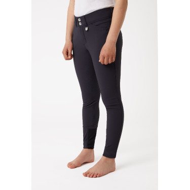 Pantalones de Montar con AsientoCompleto de Silicona para Niños Grand Prix Horze Peacoat azul oscuro