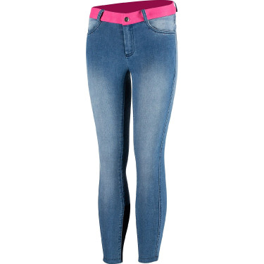Pantalones de Montar Vaqueros conAsiento Completo de Silicona para Niños Poppy Horze Pantalones de Montar Vaqueros conAsiento Completo de Silicona para Niños Poppy Horze