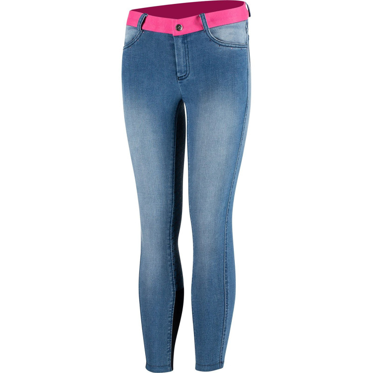 Pantalones de Montar Vaqueros conAsiento Completo de Silicona para Niños Poppy Horze Pantalones de Montar Vaqueros conAsiento Completo de Silicona para Niños Poppy Horze