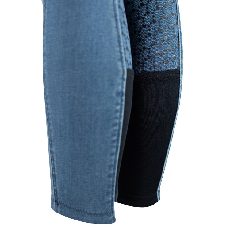 Pantalones de Montar Vaqueros conAsiento Completo de Silicona para Niños Poppy Horze Pantalones de Montar Vaqueros conAsiento Completo de Silicona para Niños Poppy Horze