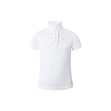 Camisa de Manga Corta con Volantes deConcurso para Niños Christel Horze Camisa de Manga Corta con Volantes deConcurso para Niños Christel Horze