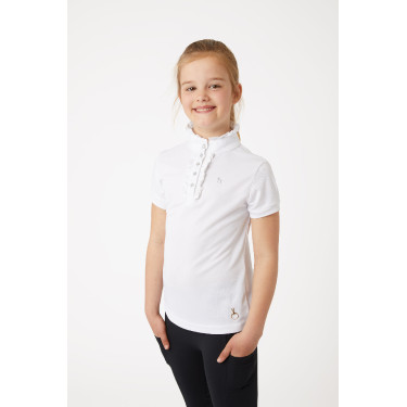 Camisa de Manga Corta con Volantes deConcurso para Niños Christel Horze Camisa de Manga Corta con Volantes deConcurso para Niños Christel Horze