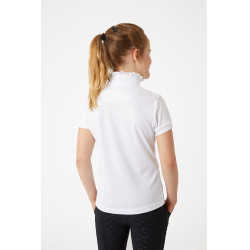 Camisa de Manga Corta con Volantes deConcurso para Niños Christel Horze Blanco Camisa de Manga Corta con Volantes deConcurso para Niños Christel Horze Blanco