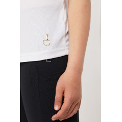 Camisa de Manga Corta con Volantes deConcurso para Niños Christel Horze Blanco Camisa de Manga Corta con Volantes deConcurso para Niños Christel Horze Blanco