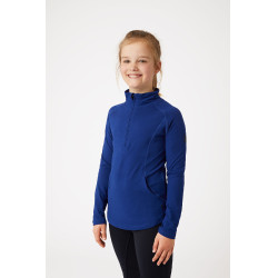 Camiseta técnica Horze Chelsea para niños Azul índigo Camiseta técnica Horze Chelsea para niños Azul índigo
