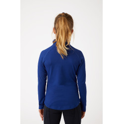 Camiseta técnica Horze Chelsea para niños Azul índigo Camiseta técnica Horze Chelsea para niños Azul índigo