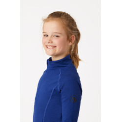 Camiseta técnica Horze Chelsea para niños Azul índigo Camiseta técnica Horze Chelsea para niños Azul índigo