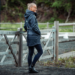 Chubasquero PU para Mujer Emma B Vertigo Azul marino oscuro