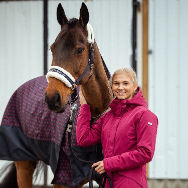Chaqueta Acolchada de Invierno para Mujer Dana B Vertigo Rojo remolacha
