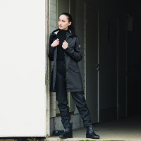 Pantalones de Lluvia PU para Mujer Billie Horze Negro Pantalones de Lluvia PU para Mujer Billie Horze Negro